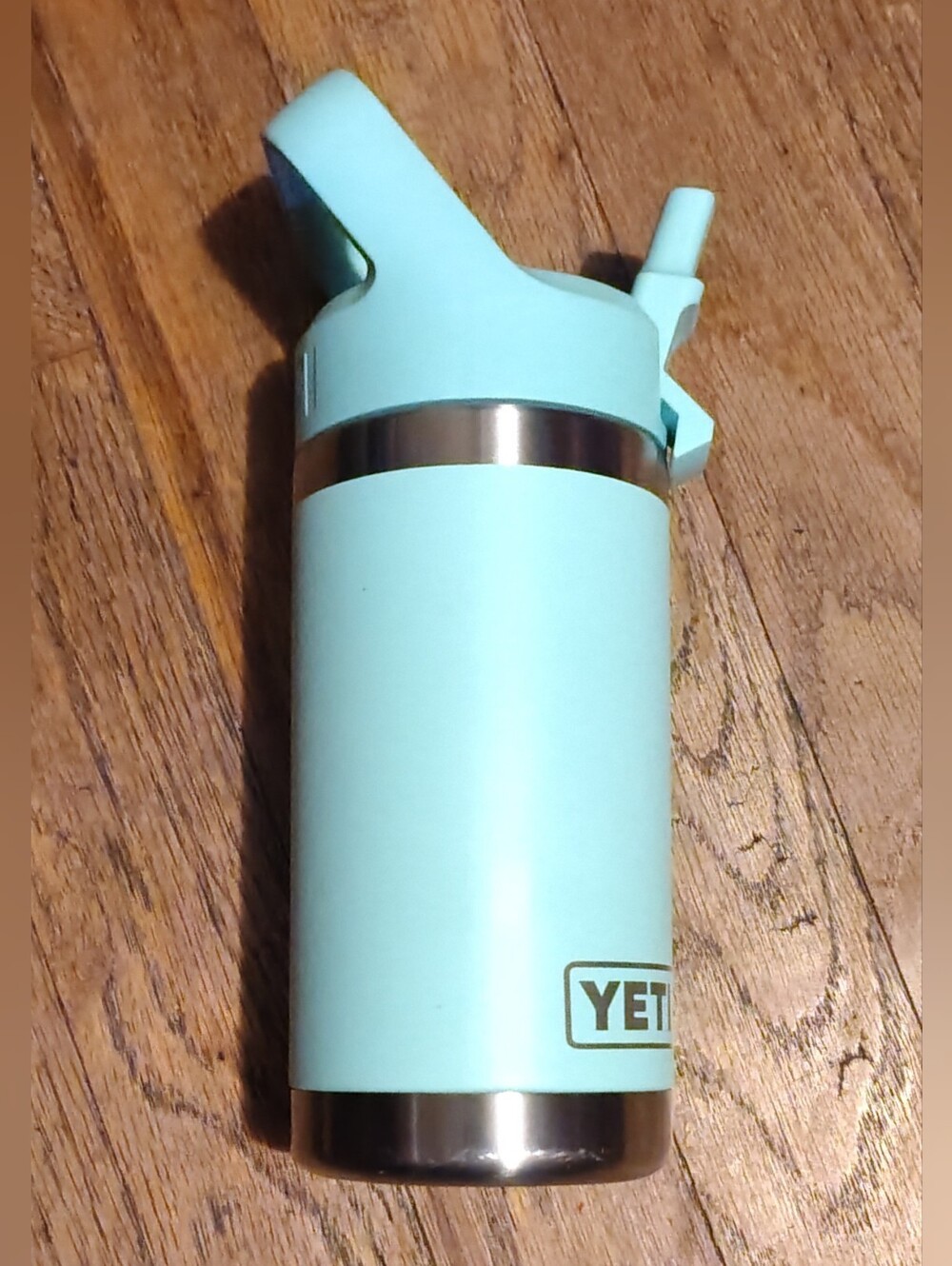 YETI 12 Oz Rambler Jr. Kids Insulated Water Bottle in Seafoam